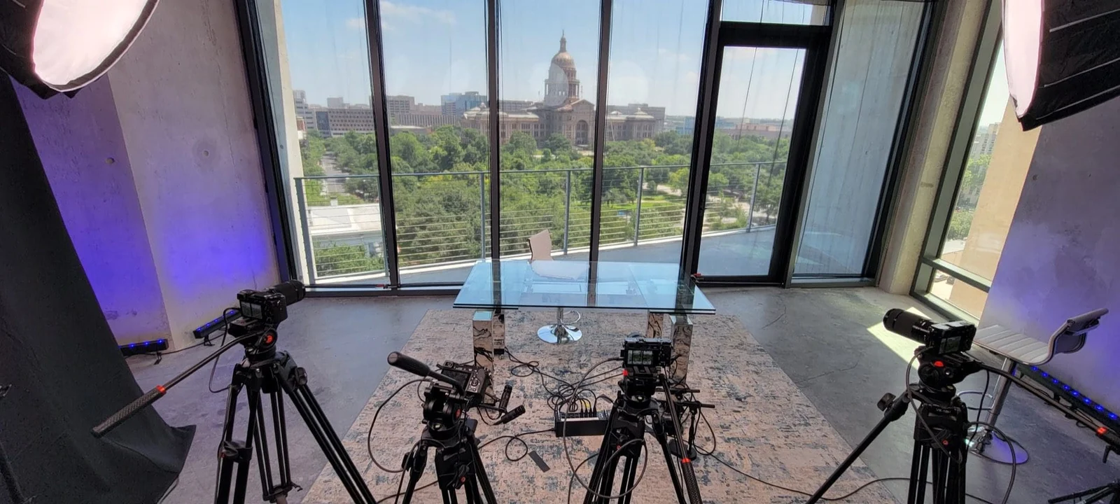 Interior photo of Austin studio