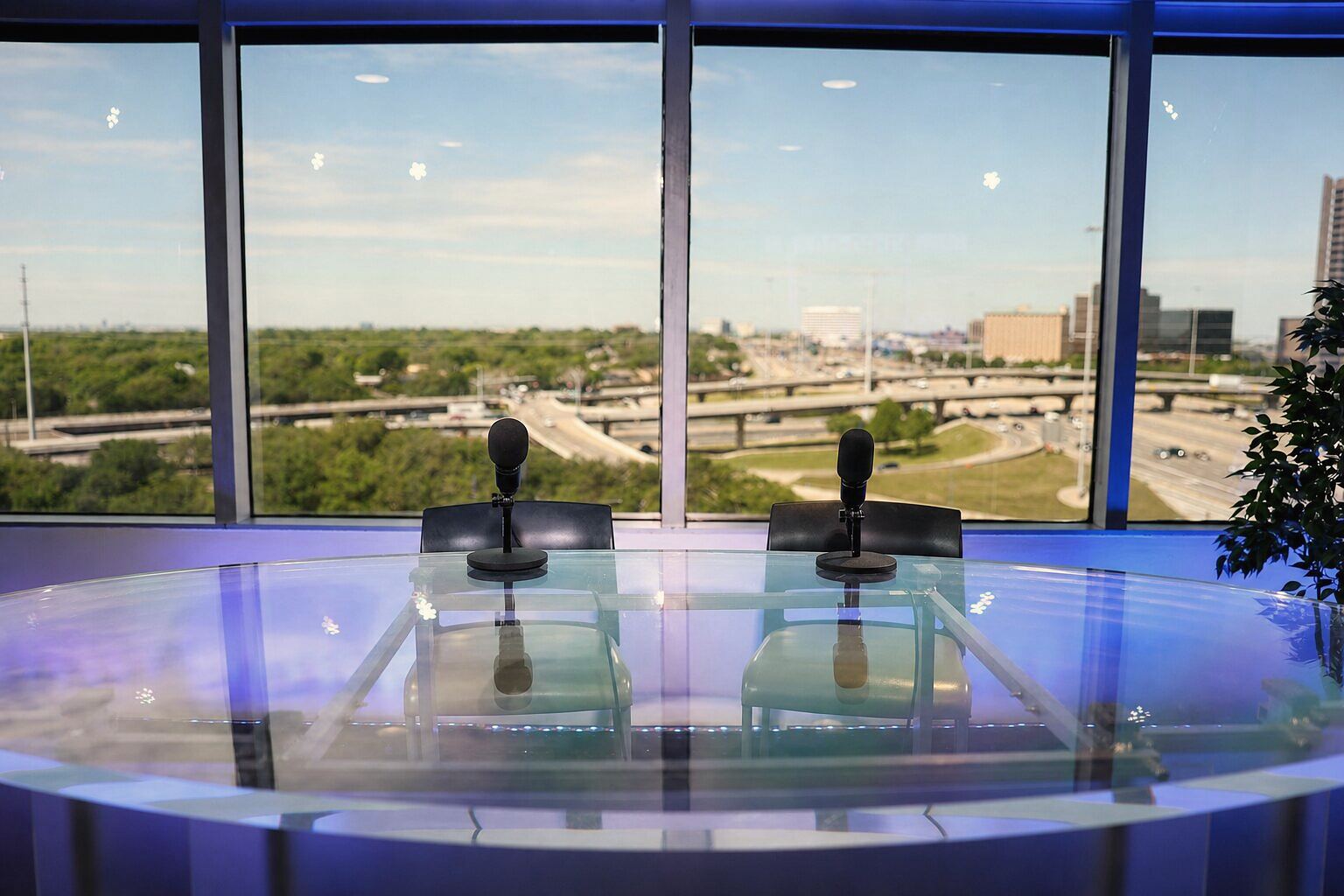 Newscast Studio set in Dallas