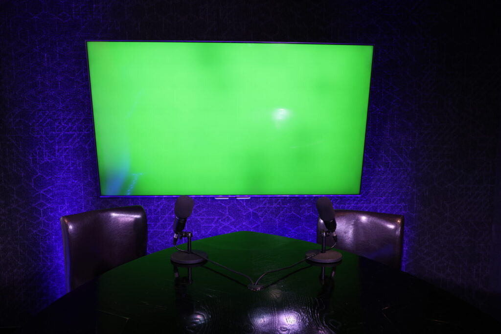 Medium Green Screen — Thought Leader Podcast Studio, Dallas TX