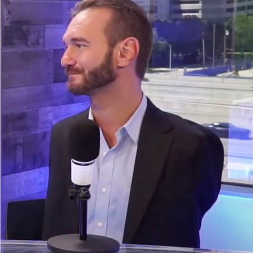 Podcasts are Personal – Nick Vujicic Candid Photo In-Studio Podcasts are Personal - Nick Vujicic Candid Photo In-Studio